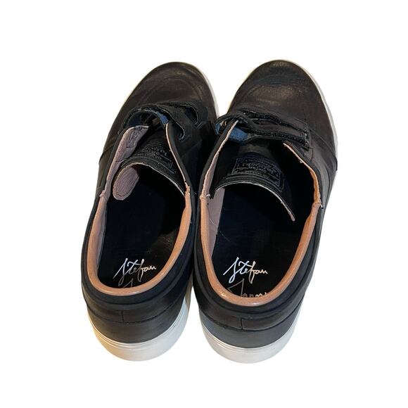 9.5 Rare Nike SB Zoom Janoski AC dunk 705405-002 Triple Black Leather Shoes Skat main image 4